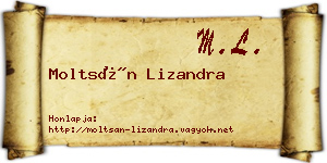 Moltsán Lizandra névjegykártya